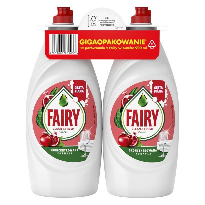 Płyn do naczyń Granat FAIRY 2 x 900 ml
