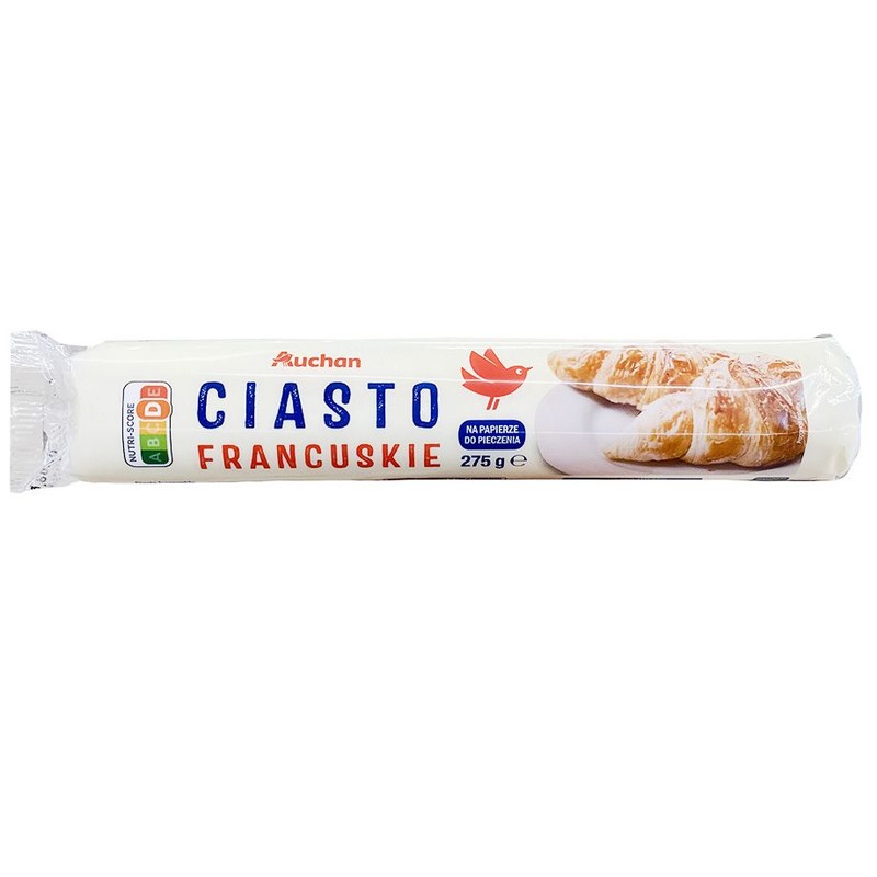 Ciasto francuskie na papierze do pieczenia Auchan 275 g