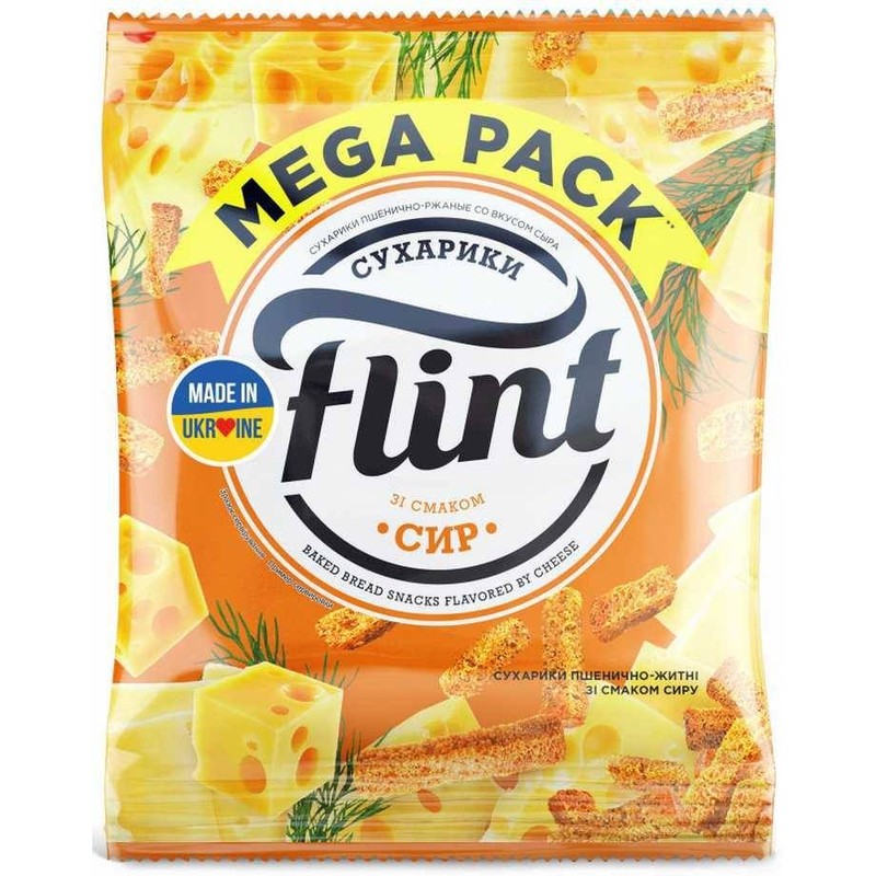 Sucharki o smaku sera Flint 70 g