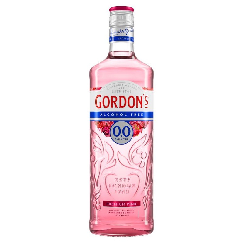 Gin bezalkoholowy Premium Pink alk. 0,0% obj. Gordon's 700 ml