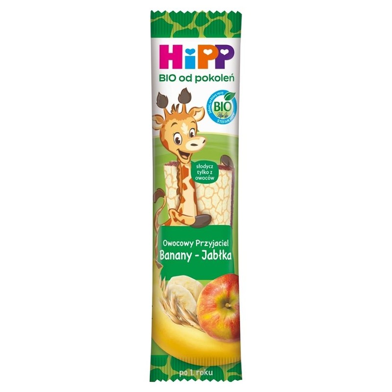 BIO batonik o smaku banan-jabłko po 1 roku HIPP 23 g