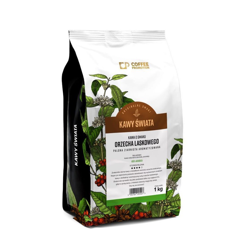 Kawa ziarnista o smaku orzecha laskowego Cofffee Promotion 1 kg