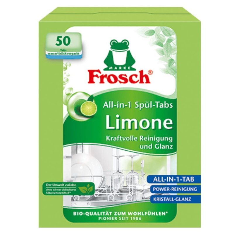 Tabletki do zmywarki All-in-one Limone Frosch 50 tabletek
