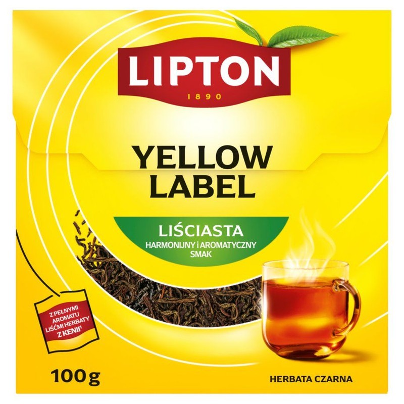 Herbata czarna liściasta Lipton 100 g