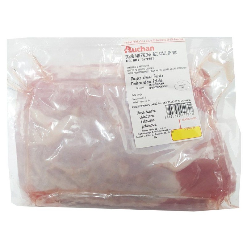 Schab wieprzowy bez kości VAC Auchan na wagę ok. 1,5 kg