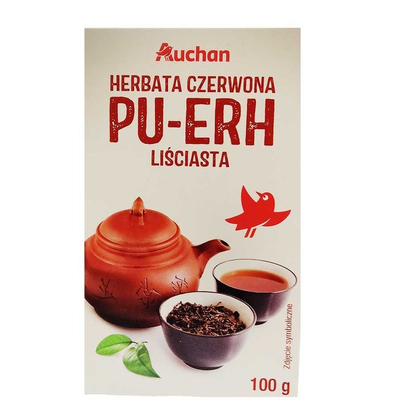 Herbata czerwona liściasta Pu-Erh Auchan 100 g