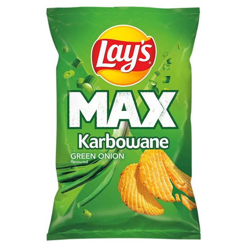 Chipsy karbowane o smaku zielonej cebulki  Lay's 120 g