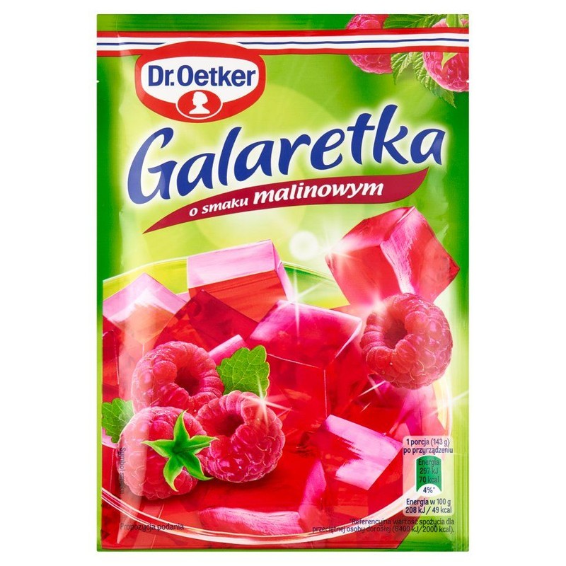 Galaretka o smaku malinowym Dr.Oetker 72 g