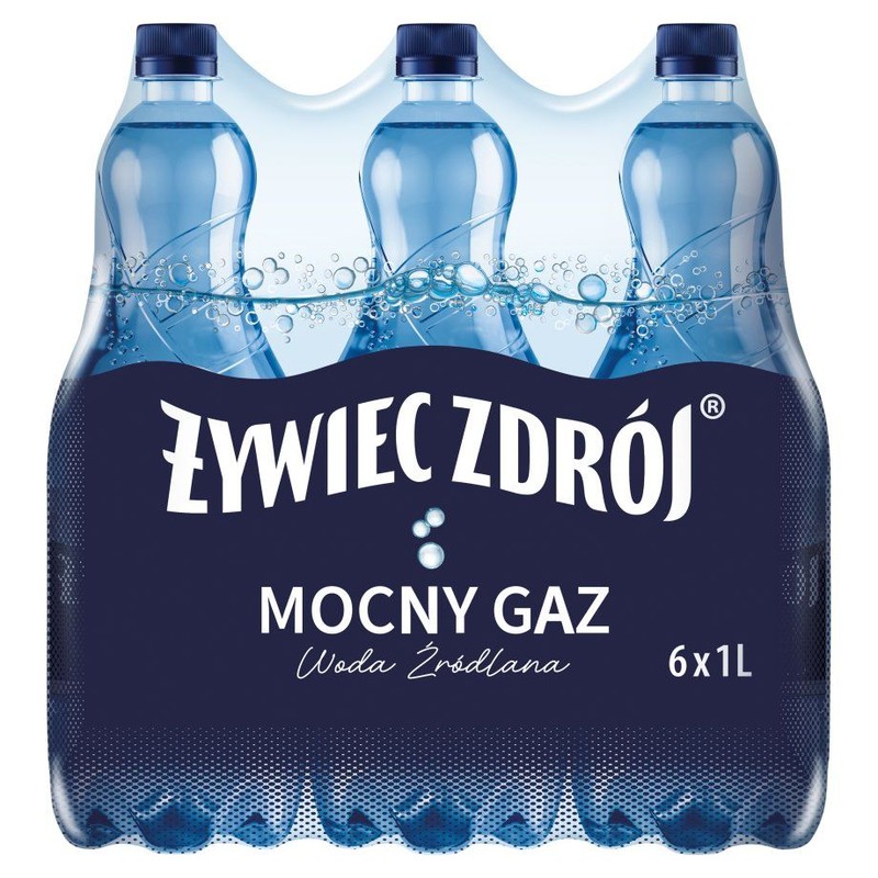 Woda gazowana Mocny Gaz Żywiec Zdrój 6 x 1 l