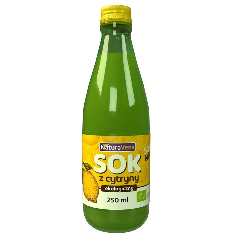 BIO Ekologiczny sok z cytryny 100% NaturaVena 250 ml