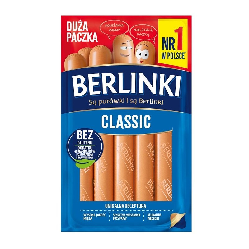 Parówki classic Berlinki 450 g