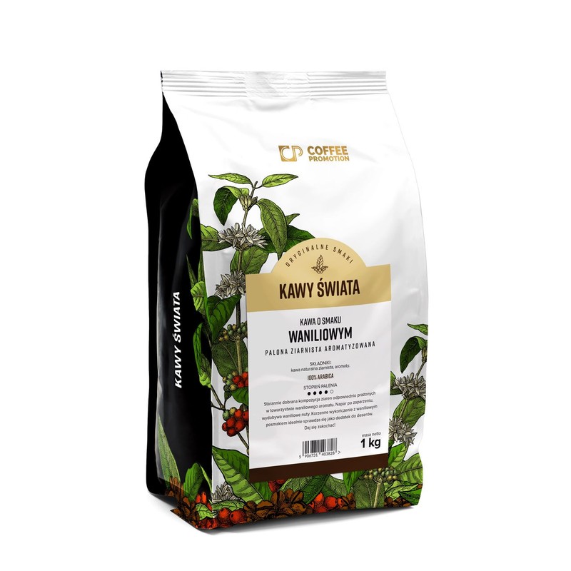Kawa palona ziarnista aromatyzowana waniliowa Cofffee Promotion 1 kg