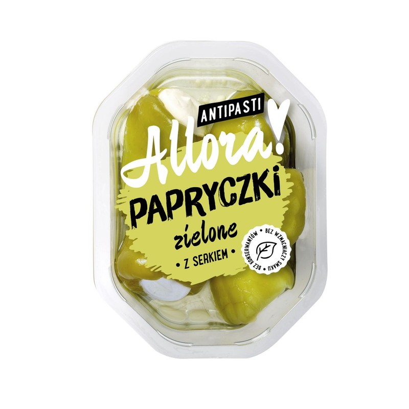 Papryczki zielone z serkiem   Allora 150 g