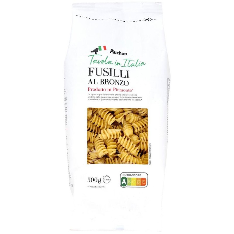 Makaron Fusilli Al Bronzo   Auchan 500 g