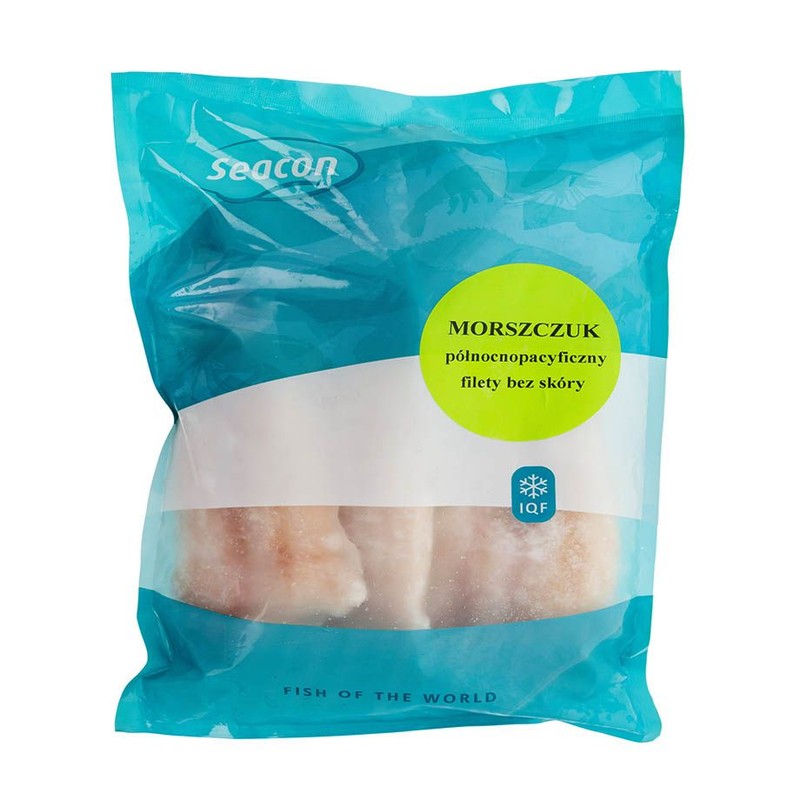 Filet morszczuka bez skóry glazura 10% Seacon 750 g