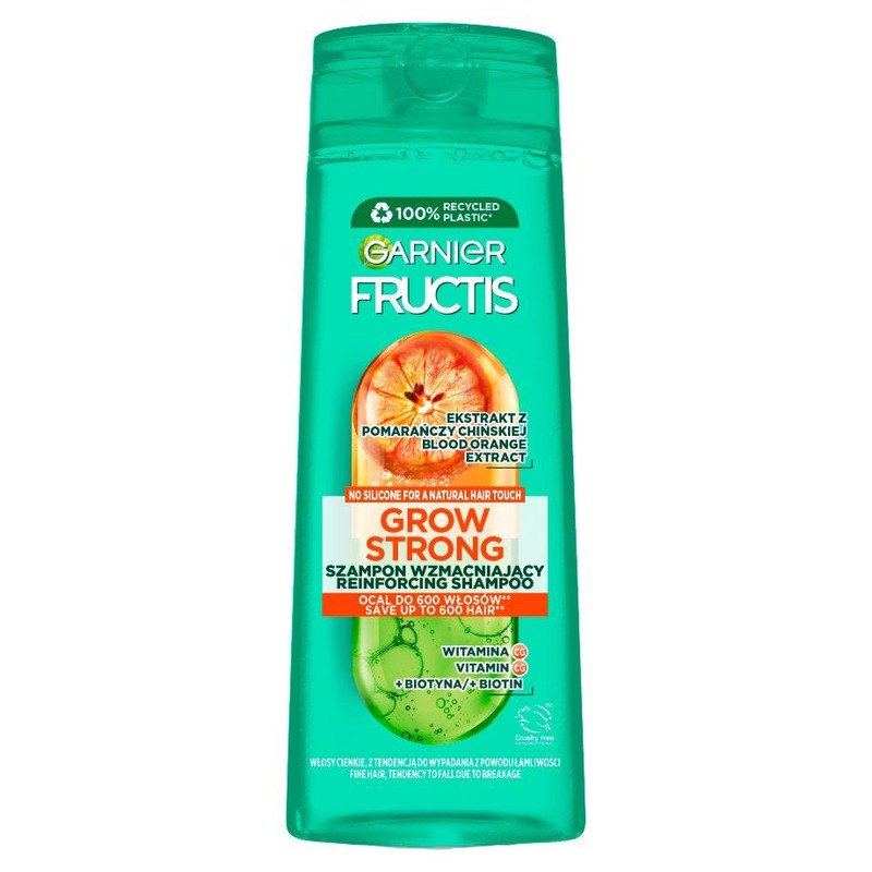 Szampon do cienkich włosów Fructis Grow Strong Orange Garnier 400 ml