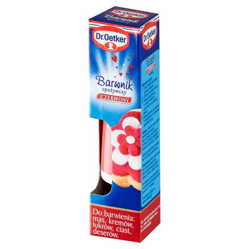 Barwnik spożywczy czerwony w żelu Dr.Oetker 10 g
