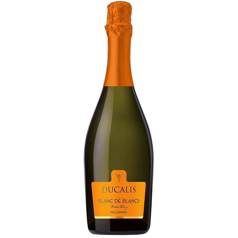 Wino włoskie musujące białe półwytrawne Glera Chadonnay alk. 11,5% obj.  Ducalis Veneto 750 ml