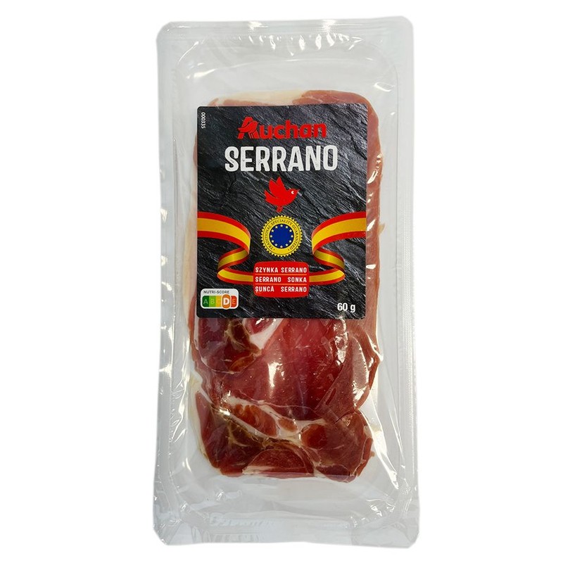 Szynka serrano Auchan 60 g