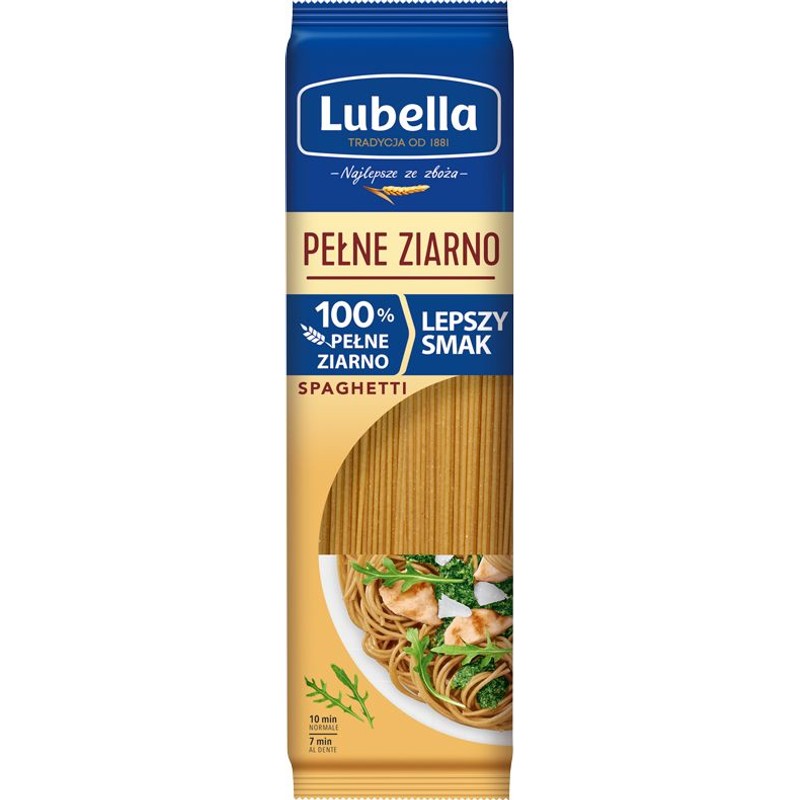 Makaron pełnoziarnisty spaghetti Lubella 400 g