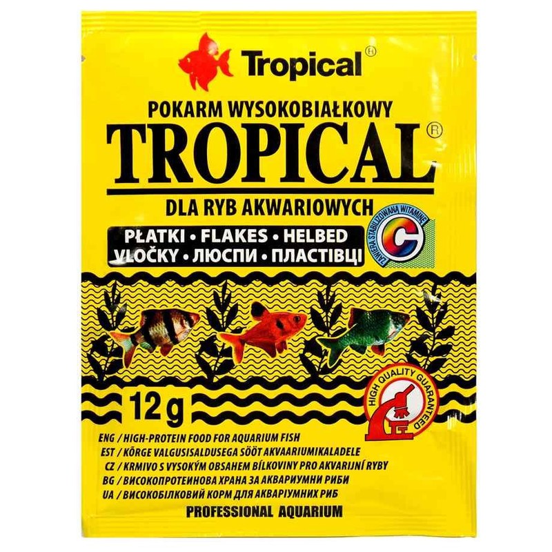 Pokarm wysokobiałkowy dla ryb akwariowych  Tropical 13 g