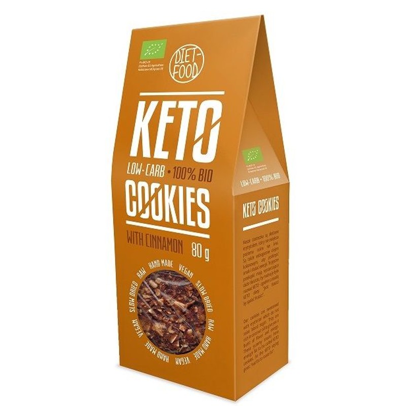 BIO Ciasteczka keto z kakao Diet-Food 80 g