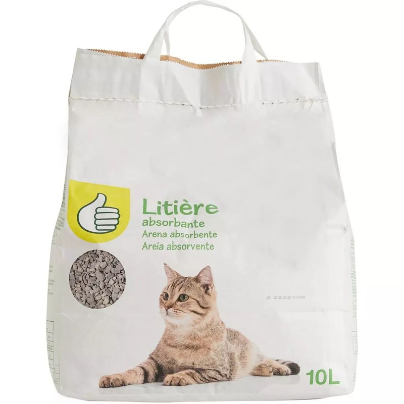 Żwirek mineralny chłonny dla kota Auchan 10 l