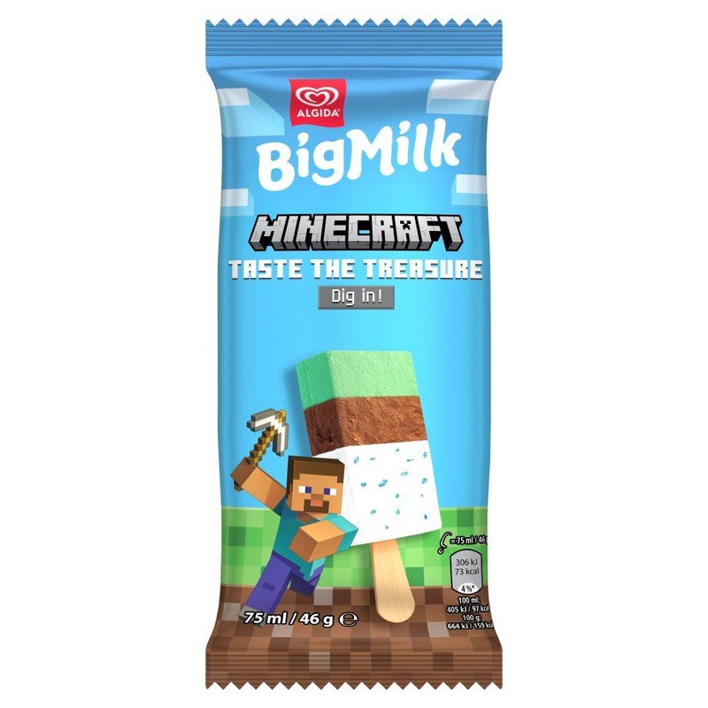 Lody Minecraft Big Milk 75 ml