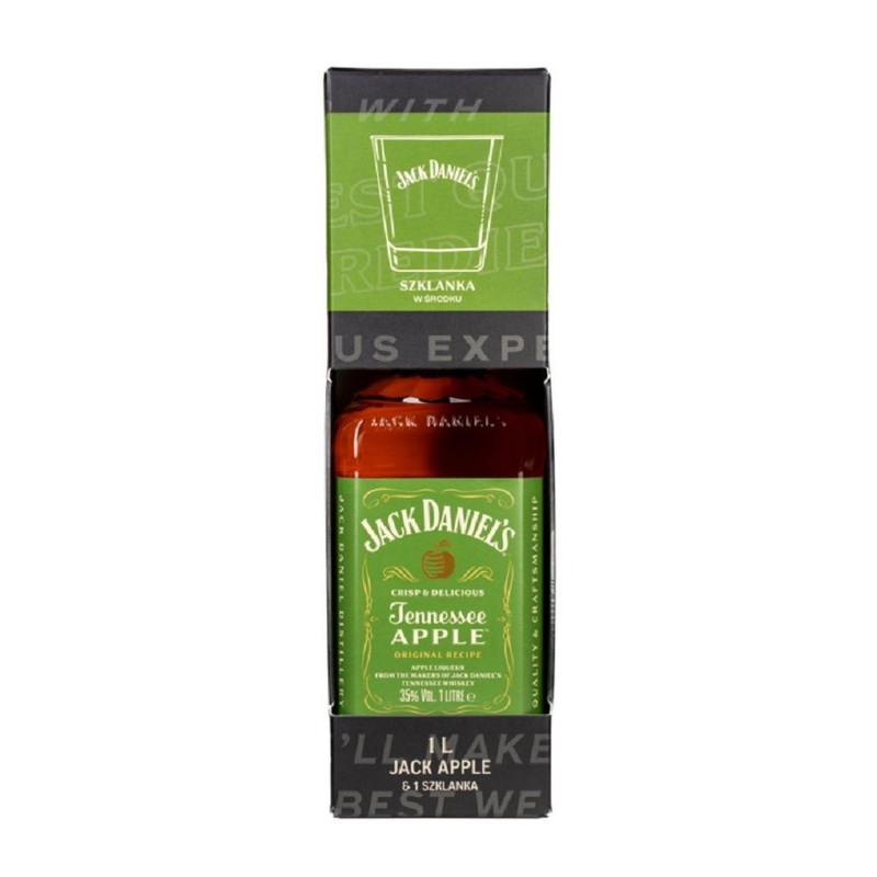 Whiskey Tennessee Apple alk. 35,0% obj. + szklanka Jack Daniel's 700 ml