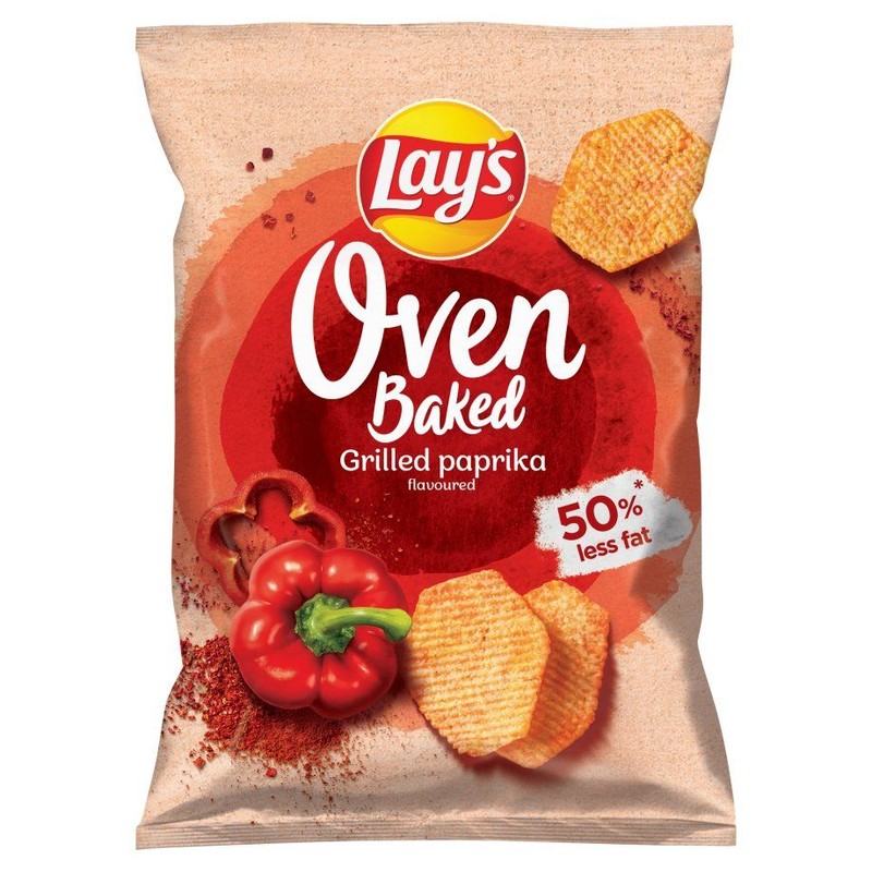 Chipsy Oven Baked grillowana papryka Lay's 110 g