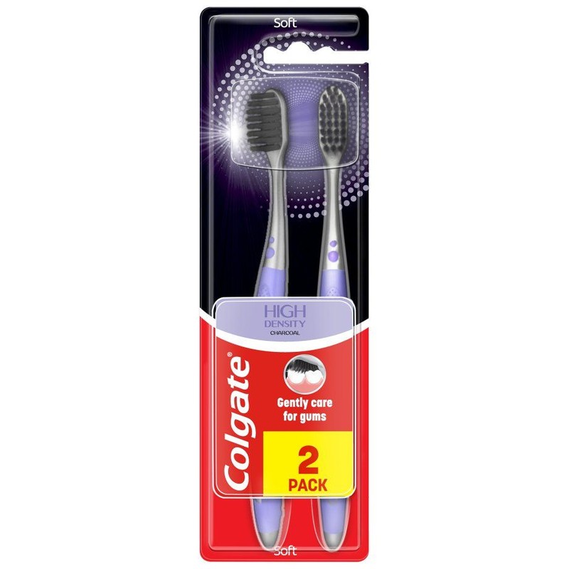 Szczoteczka do zębów High Density Charcoal Colgate 2 sztuki