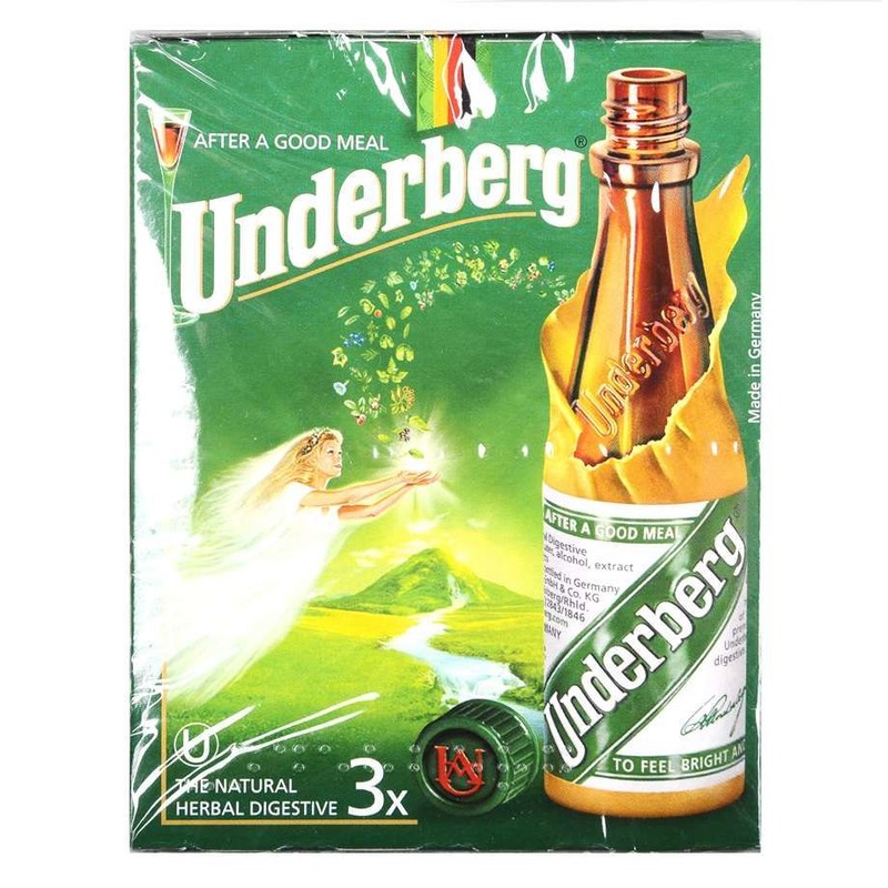 Naturalny likier ziołowoy alk. 44,0% obj. Underberg 3 x 20 ml