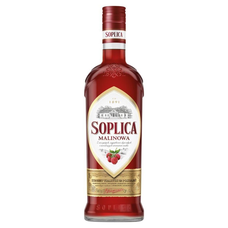 Wódka smakowa Malinowa alk. 26,0% obj. Soplica 500 ml