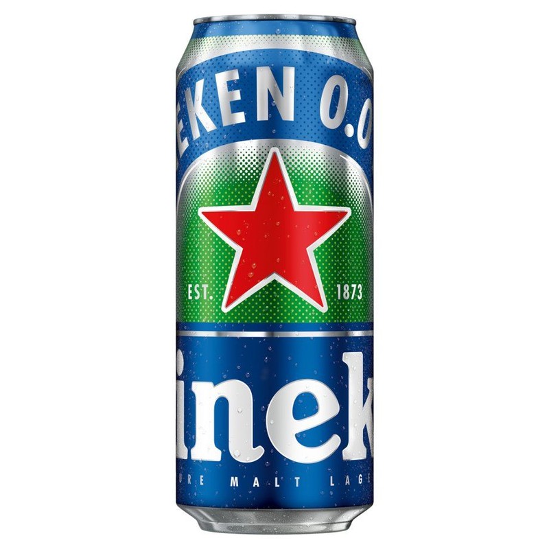 Piwo jasne, bezalkoholowe, pasteryzowane, alk. 0,0 % obj.  Heineken 500 ml