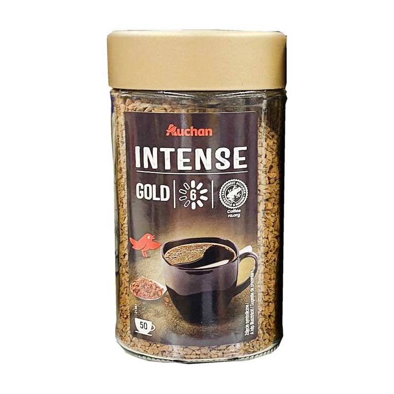 Kawa rozpuszczalna Intense Gold intensywność 6  Auchan 100 g
