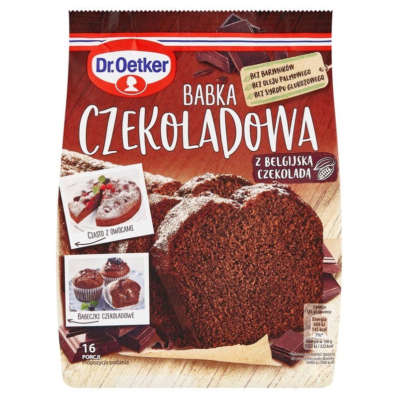 Babka czekoladowa z belgijską czekoladą Dr.Oetker 365 g