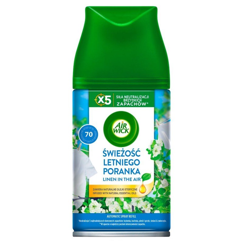 Wkład do automatycznego odświeżacza Świeżość Letniego Poranka Air Wick 250 ml