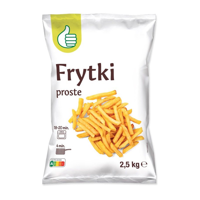 Frytki proste Auchan 2,5 kg