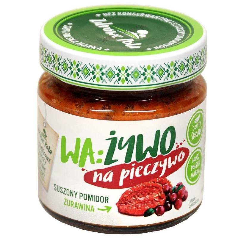 Pasta z suszonymi pomidorami i żurawiną Zdrowe Pola 180 g