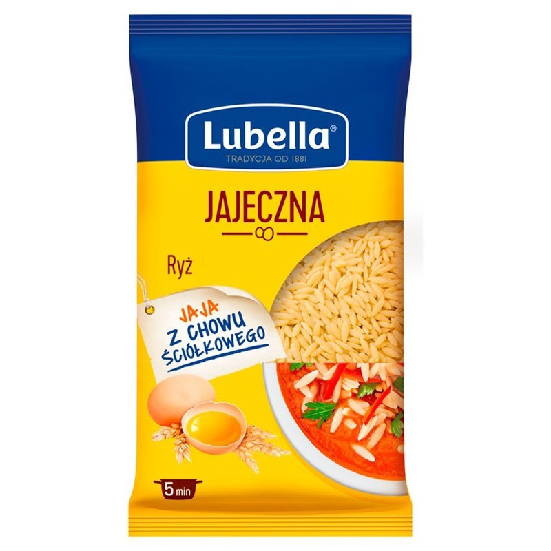Makaron jajeczny w kształcie ryżu Lubella 250 g