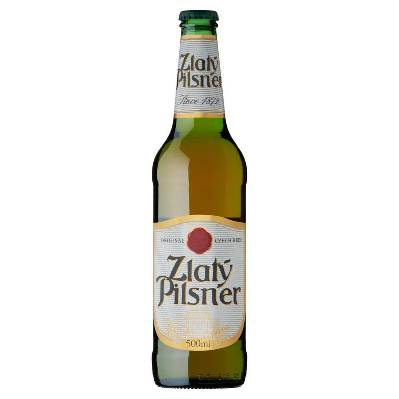Piwo jasne pasteryzowane alk. 4.4% obj. Zlaty Pilsner 500 ml