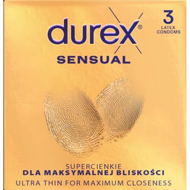 Prezerwatywy Sensual  Durex 3 sztuki