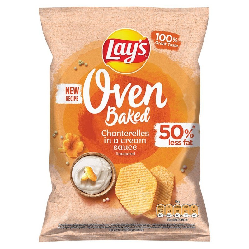 Chipsy Oven Baked kurki w śmietanie  Lay's 110 g