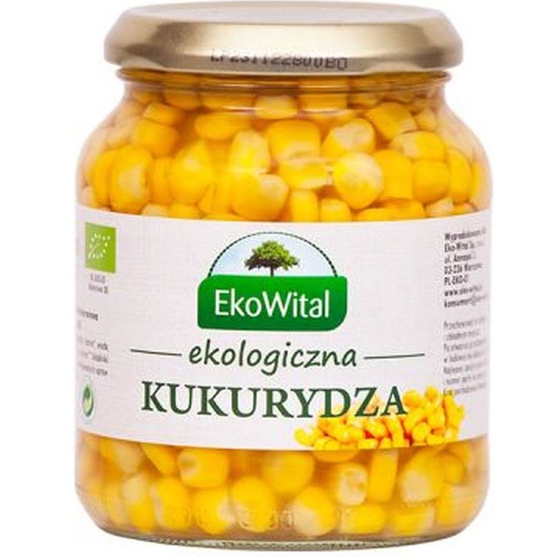 BIO Kukurydza konserwowa   EkoWital 340 g
