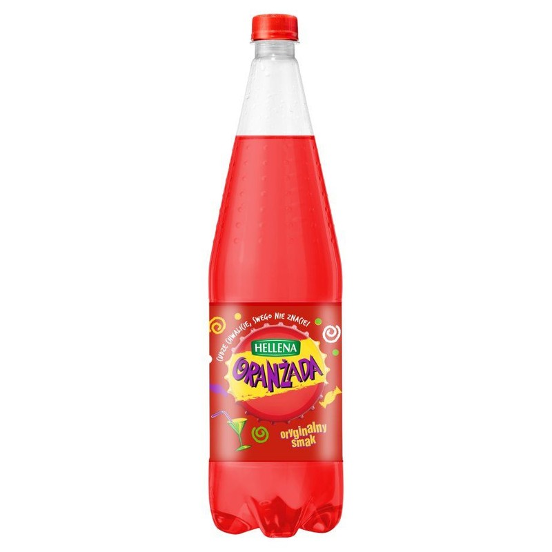 Napój gazowany Oranżada Czerwona Hellena 1,25 l