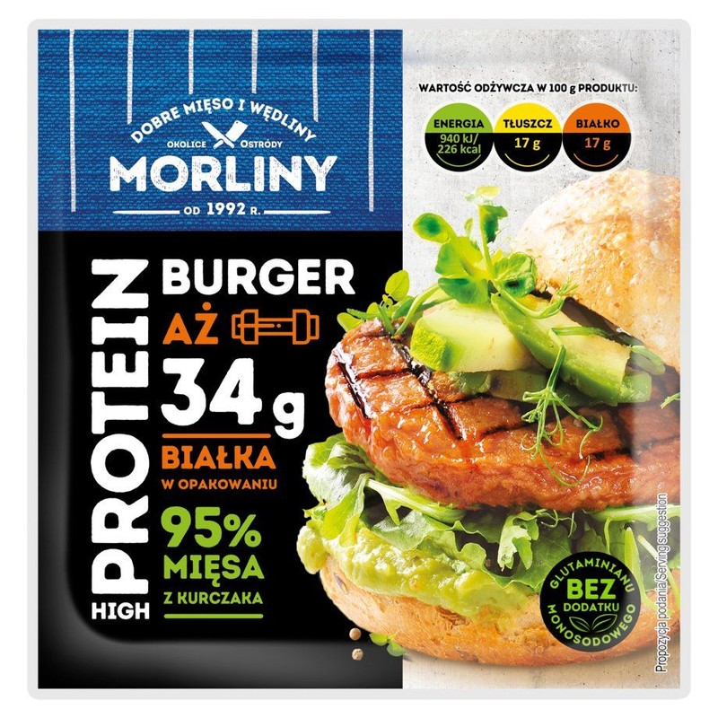 Hamburger drobiowy proteinowy Morliny 200 g