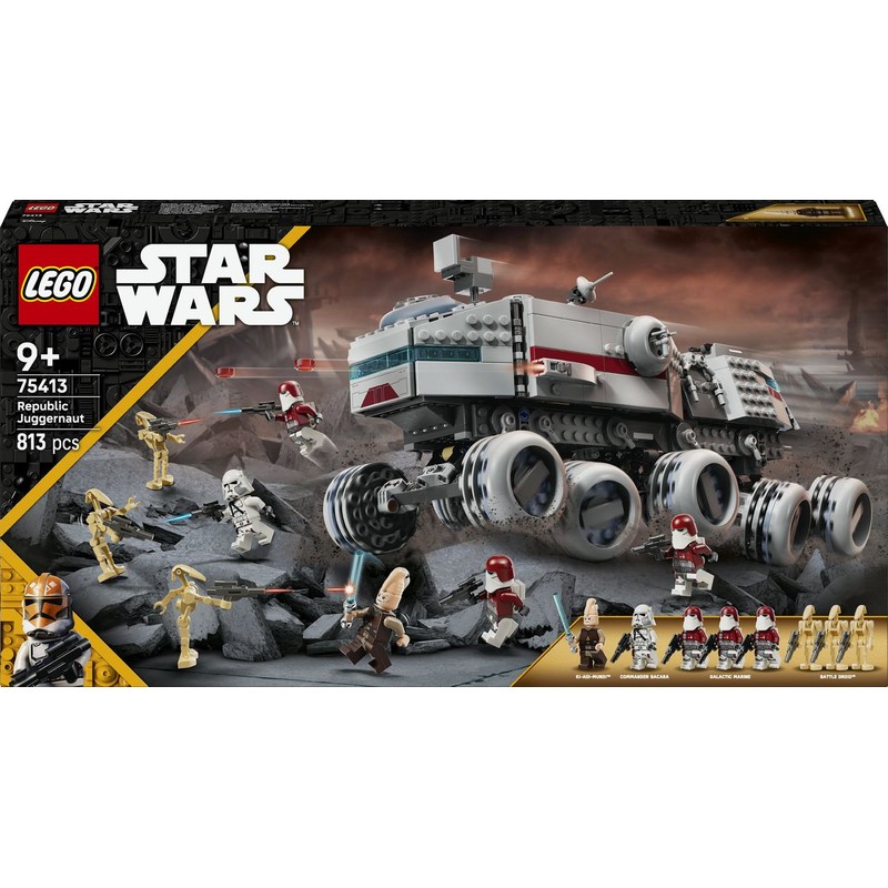 Star Wars: Wojny klonów Czołg Republiki Juggernaut 75413 LEGO 1 sztuka