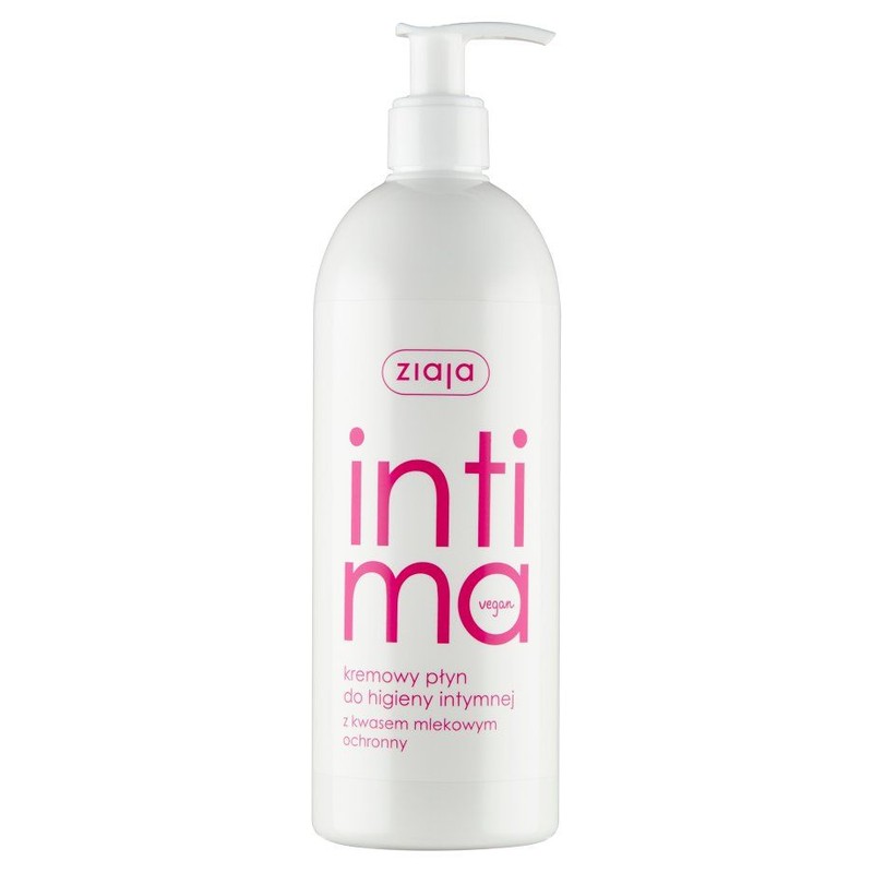Intima Kremowy płyn do higieny intymnej z kwasem mlekowym  ZIAJA 500 ml