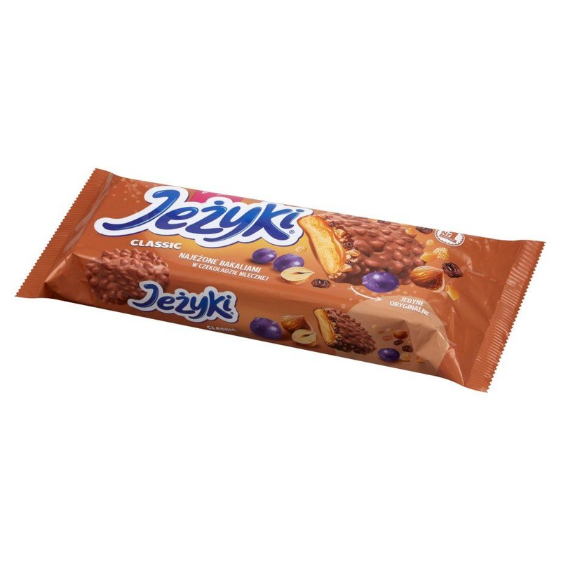 Jeżyki classic najeżone bakaliami w czekoladzie mlecznej Goplana 140 g