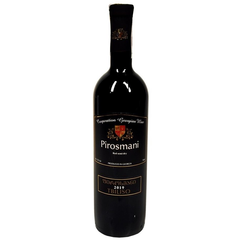 Wino czerwone półwytrawne Pirosmani 750 ml